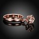 Wholesale Trendy Rose Gold Geometric White CZ Ring TGGPR443 2 small