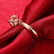Wholesale Trendy Rose Gold Geometric White CZ Ring TGGPR443 4 small