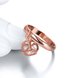 Wholesale Trendy Rose Gold Geometric White CZ Ring TGGPR455 4 small