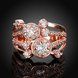 Wholesale Classic Rose Gold Round White CZ Ring TGGPR517 1 small