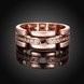 Wholesale Trendy Rose Gold Geometric White CZ Ring TGGPR527 1 small