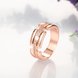 Wholesale Trendy Rose Gold Geometric White CZ Ring TGGPR527 2 small