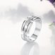 Wholesale Trendy Platinum Geometric White CZ Ring TGGPR532 3 small