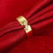 Wholesale Trendy 24K Gold Geometric White CZ Ring TGGPR537 3 small