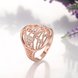 Wholesale Classic Rose Gold Heart White CZ Ring TGGPR821 2 small