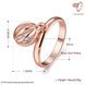 Wholesale Cute Rose Gold Geometric White CZ Ring TGGPR863 2 small