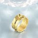 Wholesale Classic 24K Gold Geometric CZ Ring TGGPR886 2 small