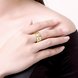 Wholesale Classic 24K Gold Geometric CZ Ring TGGPR886 4 small