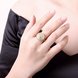 Wholesale Classic 24K Gold Round White CZ Ring TGGPR896 4 small