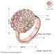 Wholesale Classic Rose Gold Round White CZ Ring TGGPR903 0 small
