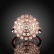 Wholesale Classic Rose Gold Round White CZ Ring TGGPR903 1 small