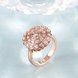 Wholesale Classic Rose Gold Round White CZ Ring TGGPR903 2 small