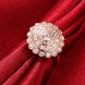 Wholesale Classic Rose Gold Round White CZ Ring TGGPR903 3 small