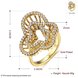 Wholesale Romantic 24K Gold Animal White CZ Ring TGGPR924 1 small
