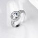 Wholesale Cute Platinum Plant White CZ Ring TGGPR967 0 small