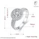 Wholesale Cute Platinum Plant White CZ Ring TGGPR967 1 small