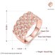 Wholesale Classic Rose Gold Plant White Rhinestone Ring TGGPR995 0 small