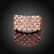 Wholesale Classic Rose Gold Plant White Rhinestone Ring TGGPR995 1 small