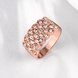 Wholesale Classic Rose Gold Plant White Rhinestone Ring TGGPR995 2 small