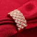 Wholesale Classic Rose Gold Plant White Rhinestone Ring TGGPR995 3 small