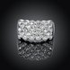 Wholesale Classic Platinum Plant White Rhinestone Ring TGGPR1002 1 small