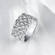 Wholesale Classic Platinum Plant White Rhinestone Ring TGGPR1002 2 small