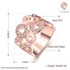 Wholesale Classic Rose Gold Geometric White Rhinestone Ring TGGPR1007 0 small