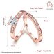 Wholesale Trendy Rose Gold Round White Rhinestone Ring TGGPR1040 2 small