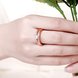 Wholesale Trendy Rose Gold Round White Rhinestone Ring TGGPR1040 4 small