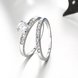 Wholesale Trendy Platinum Round White Resin Ring TGGPR1046 2 small