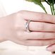 Wholesale Trendy Platinum Round White Resin Ring TGGPR1046 3 small