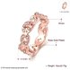 Wholesale Trendy Rose Gold Geometric White Rhinestone Ring TGGPR1058 0 small