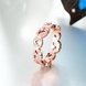 Wholesale Trendy Rose Gold Geometric White Rhinestone Ring TGGPR1058 3 small