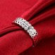 Wholesale Romantic Platinum Geometric White Rhinestone Ring TGGPR1064 1 small