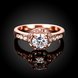 Wholesale Romantic Rose Gold Plant White Rhinestone Ring TGGPR1071 1 small