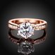 Wholesale Classic Rose Gold Plant White Rhinestone Ring TGGPR1092 1 small
