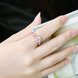 Wholesale Classic Rose Gold Plant White Rhinestone Ring TGGPR1092 4 small