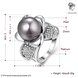 Wholesale Romantic Platinum Plant Multicolor Rhinestone Ring TGGPR1106 0 small