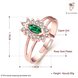 Wholesale Romantic Rose Gold Plant Multicolor Rhinestone Ring TGGPR1140 1 small