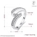 Wholesale Trendy Platinum Geometric White Rhinestone Ring TGGPR1154 0 small