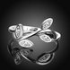 Wholesale Romantic Platinum Plant White Rhinestone Ring TGGPR1161 0 small