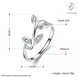 Wholesale Romantic Platinum Plant White Rhinestone Ring TGGPR1161 3 small