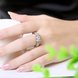 Wholesale Bohemia Platinum Geometric White Rhinestone Ring TGGPR1224 4 small