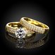 Wholesale Classic 24K Gold Plant White CZ Ring TGGPR1328 1 small