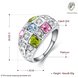 Wholesale Bohemia Platinum Geometric Multicolor Rhinestone Ring TGGPR1415 0 small