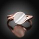 Wholesale Romantic Rose Gold Round White Stone Ring TGGPR1484 1 small