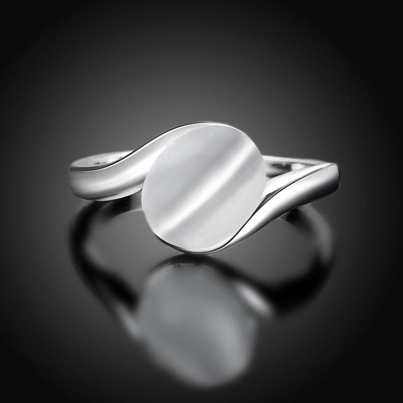 Wholesale Romantic Platinum Round Stone Ring TGGPR1490 1