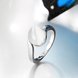 Wholesale Romantic Platinum Round Stone Ring TGGPR1490 3 small