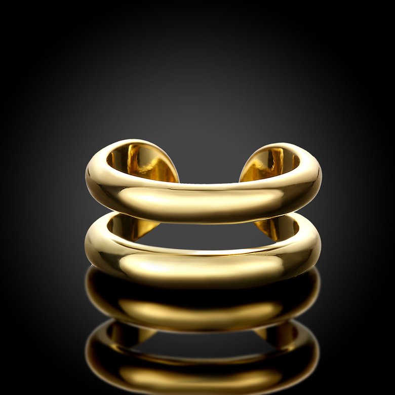 Wholesale Trendy 24K Gold Geometric Ring TGGPR1503 0