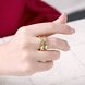 Wholesale Trendy 24K Gold Geometric Ring TGGPR1503 1 small